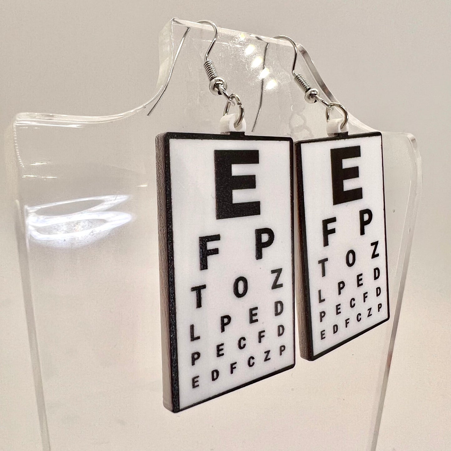 Eye Chart Earrings