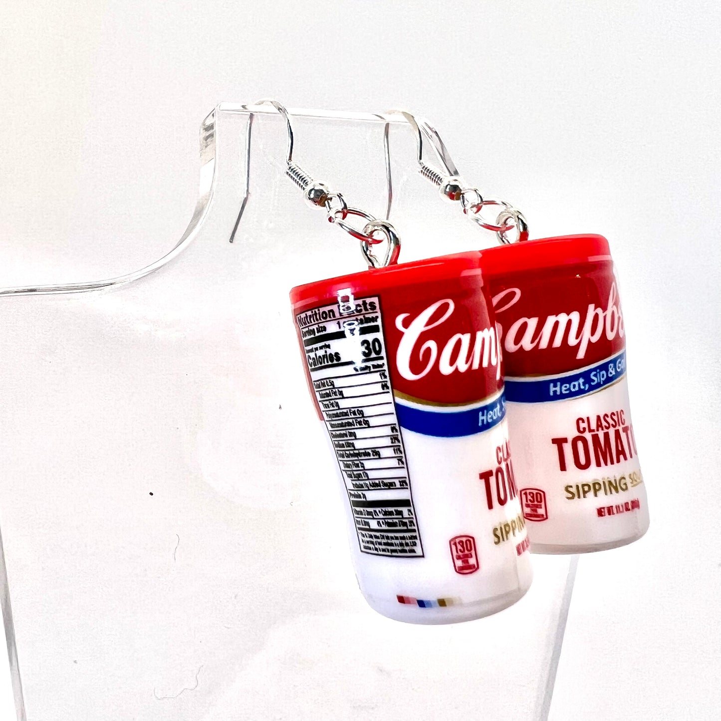 Campbells Tomato Soup Earrings