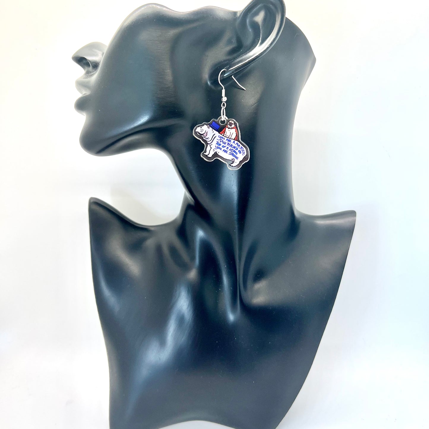 Pug & Hippo Earrings