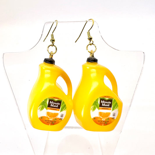 Minute Maid Orange Juice Earrings