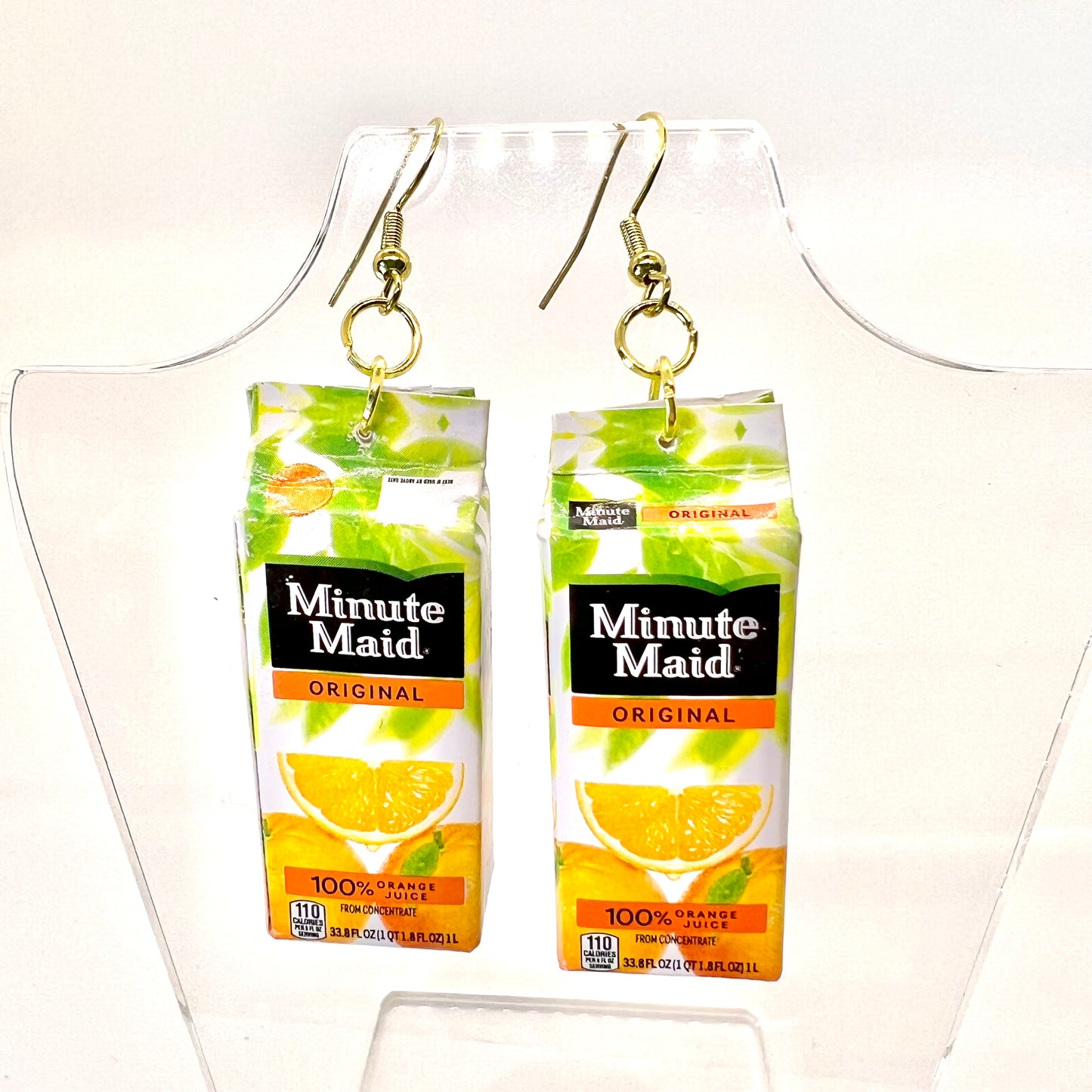 Minute Maid Orange Juice Earrings