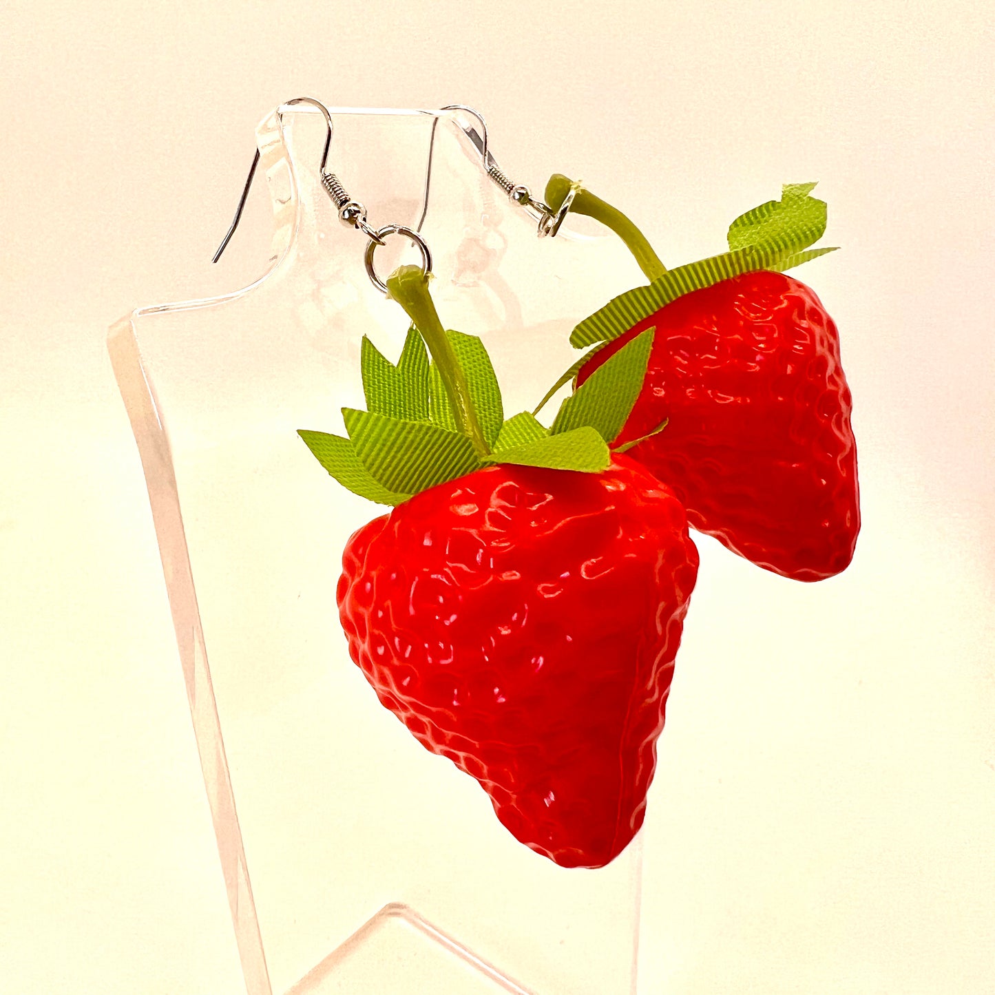 Large Strawberry Earrings