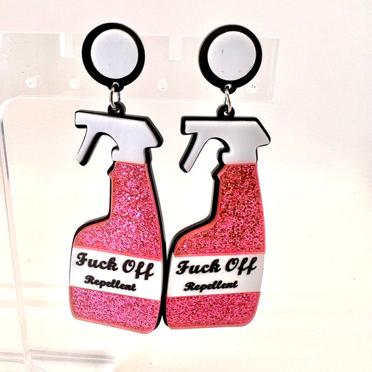 “F* Off” Spray Earrings