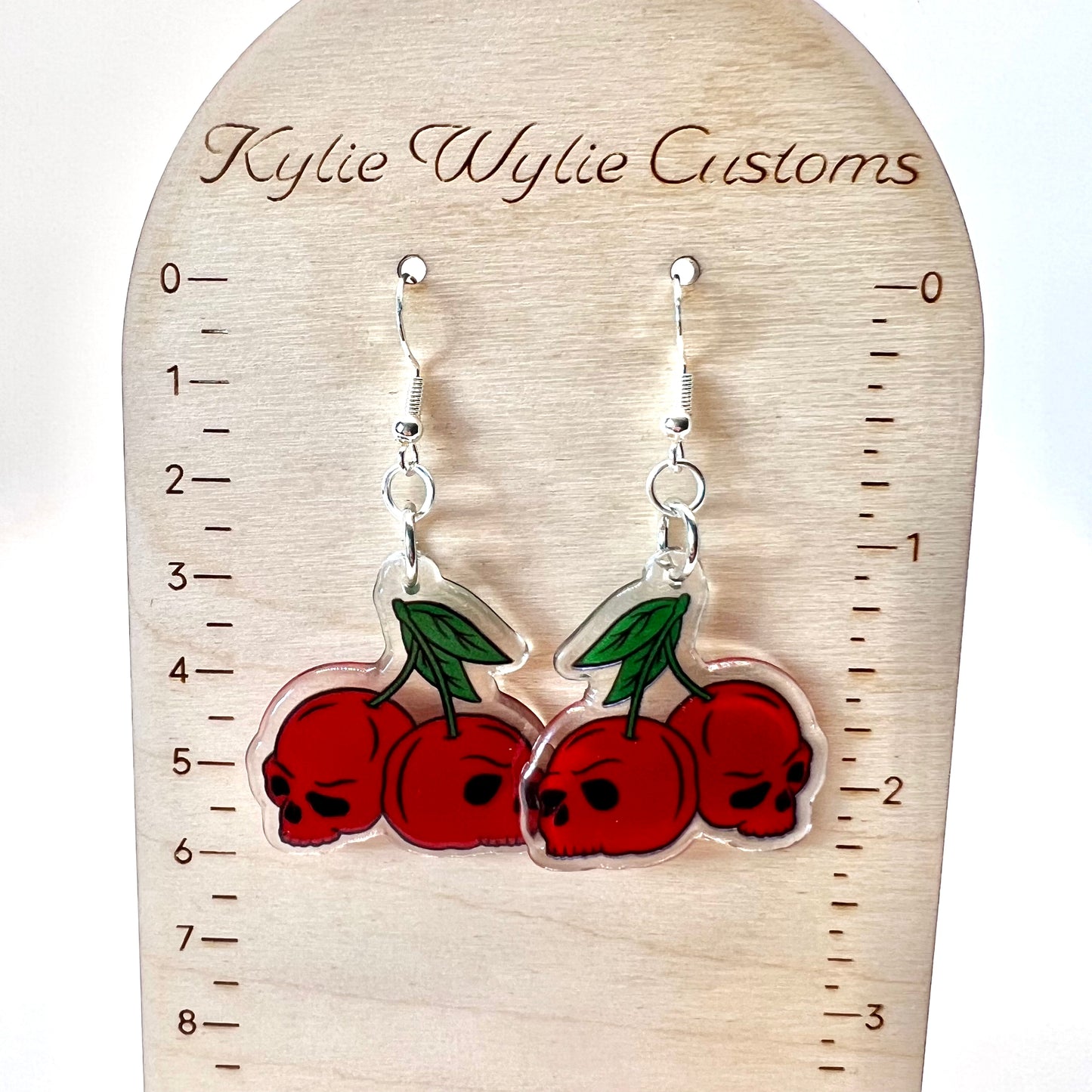 Cherry Skull Earrings