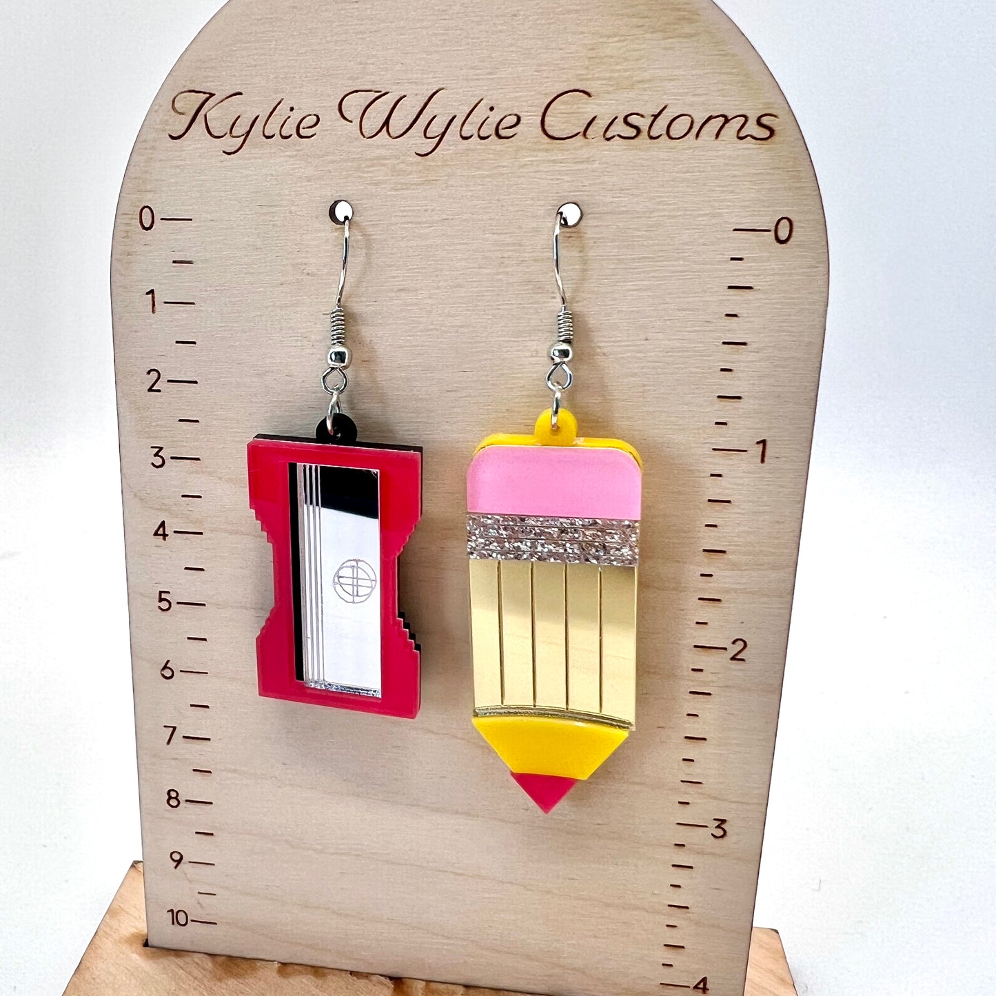 Pencil & Sharpener Earrings