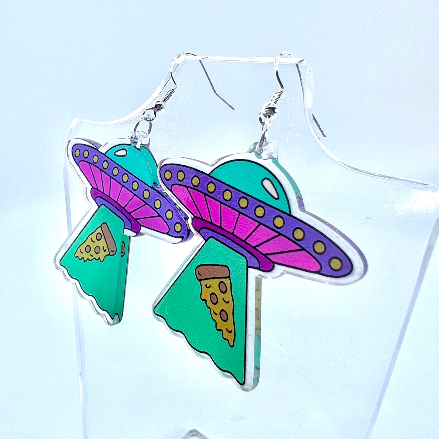 UFO Pizza Slice Earrings