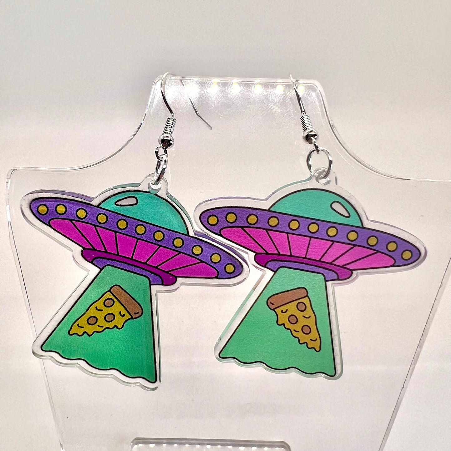 UFO Pizza Slice Earrings