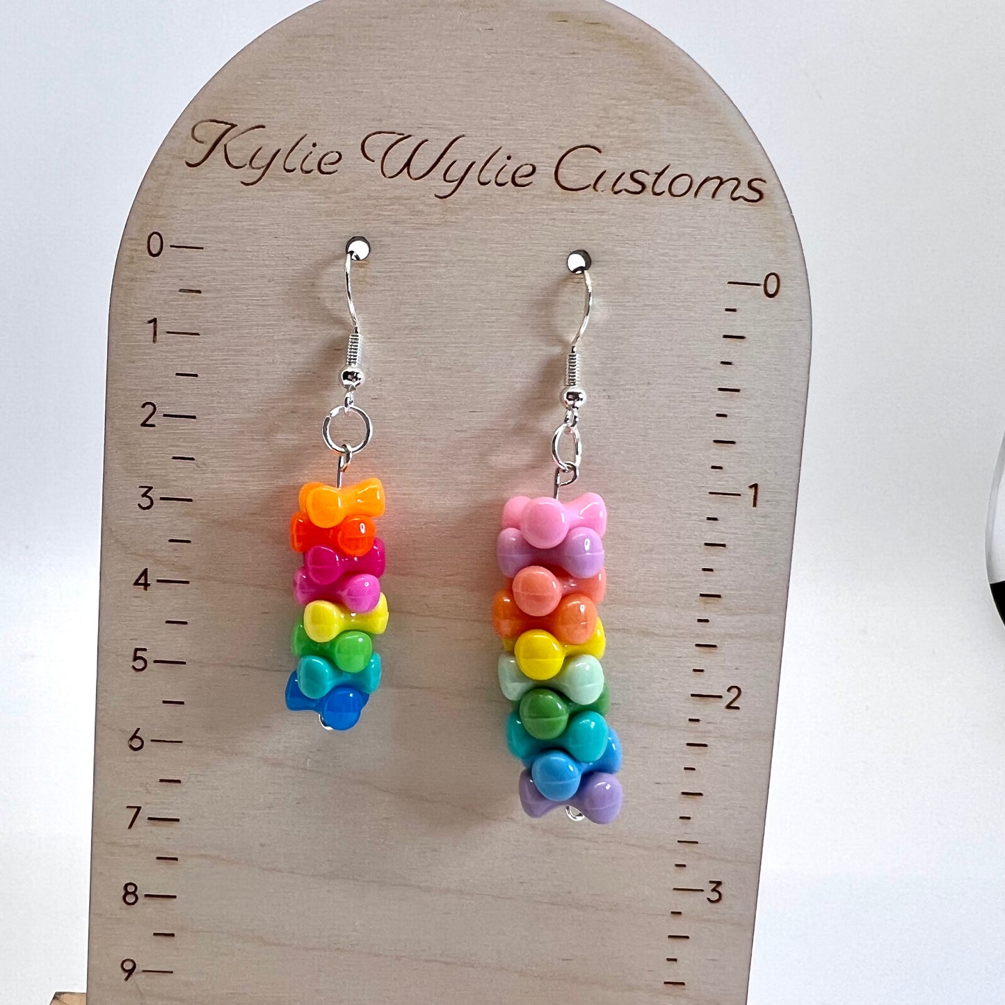 Rainbow Bead Earrings