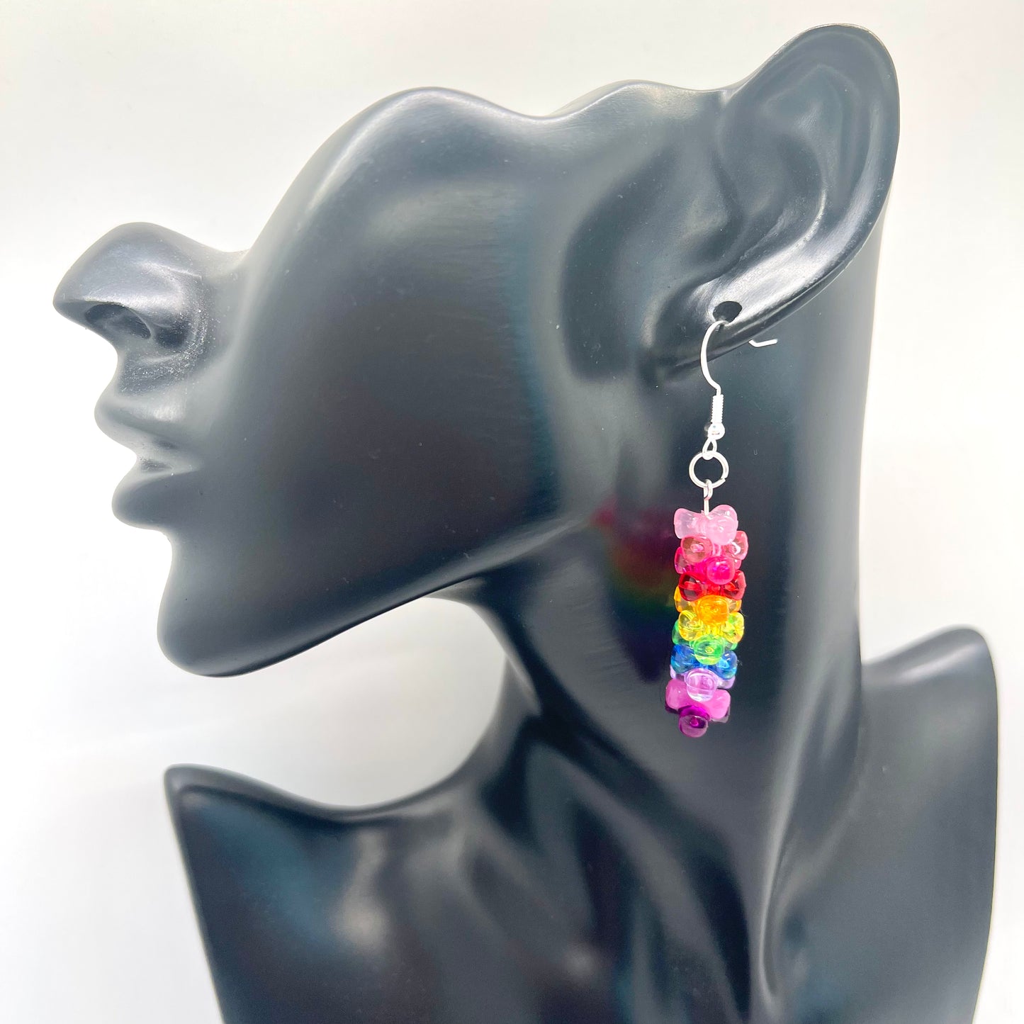 Rainbow Bead Earrings