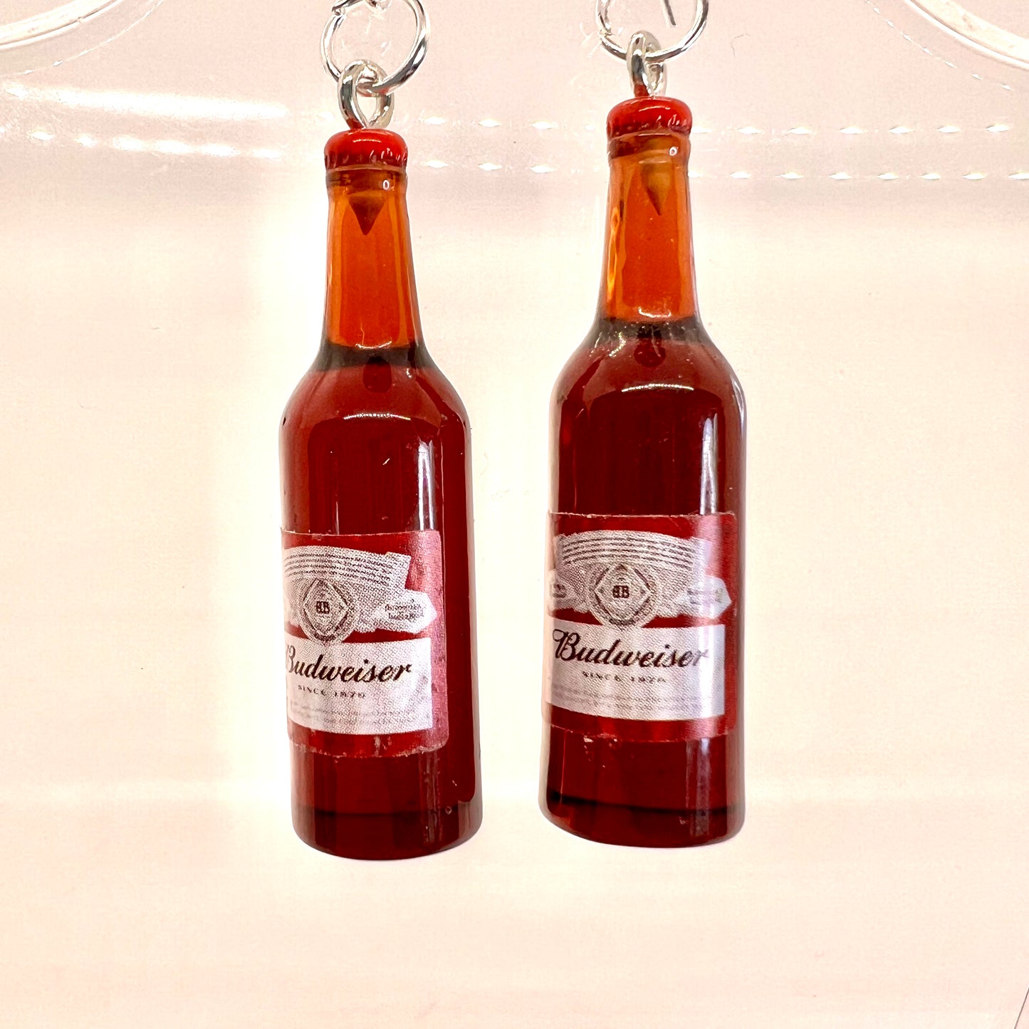 Budweiser Bottle Earrings