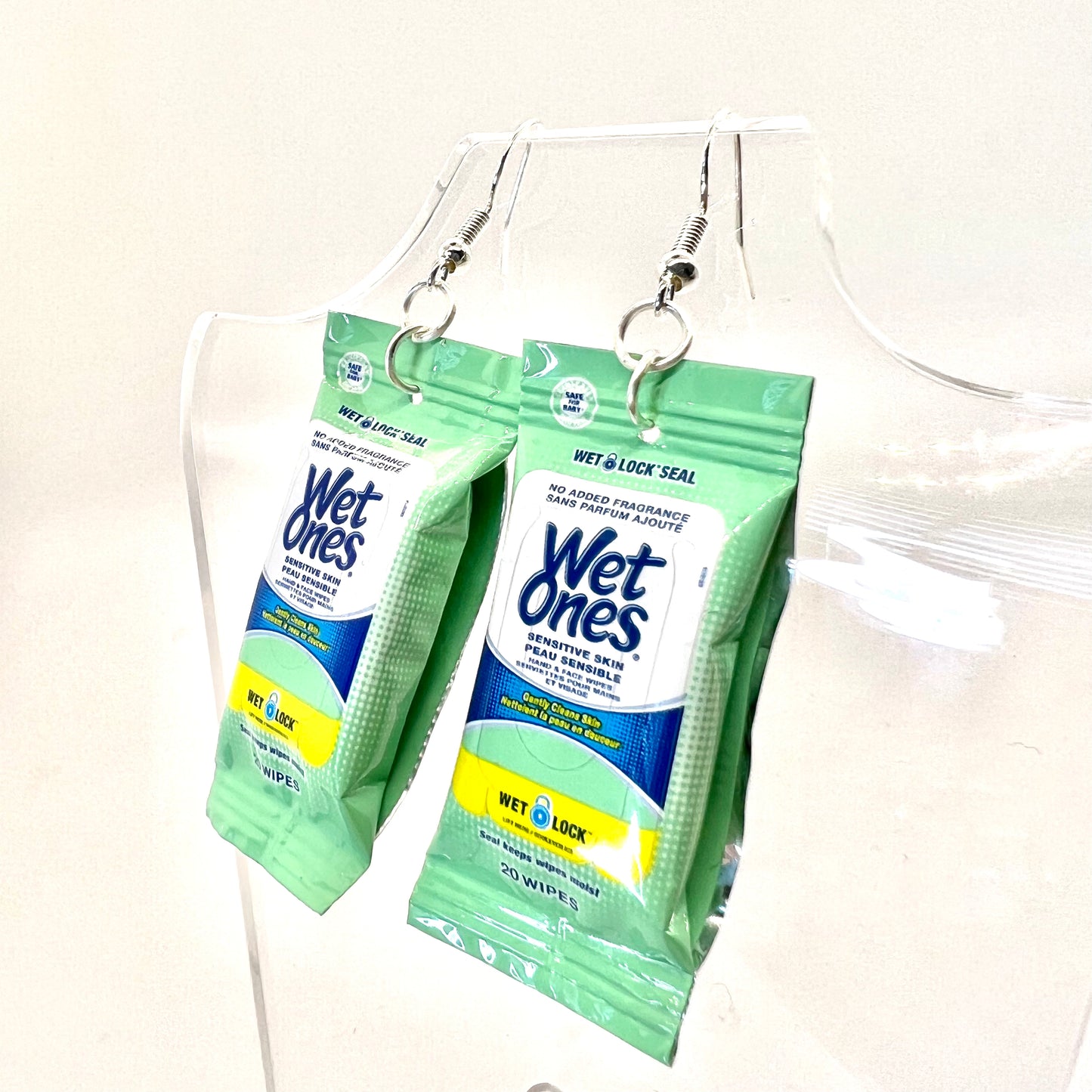 Wet Ones Wipes Earrings