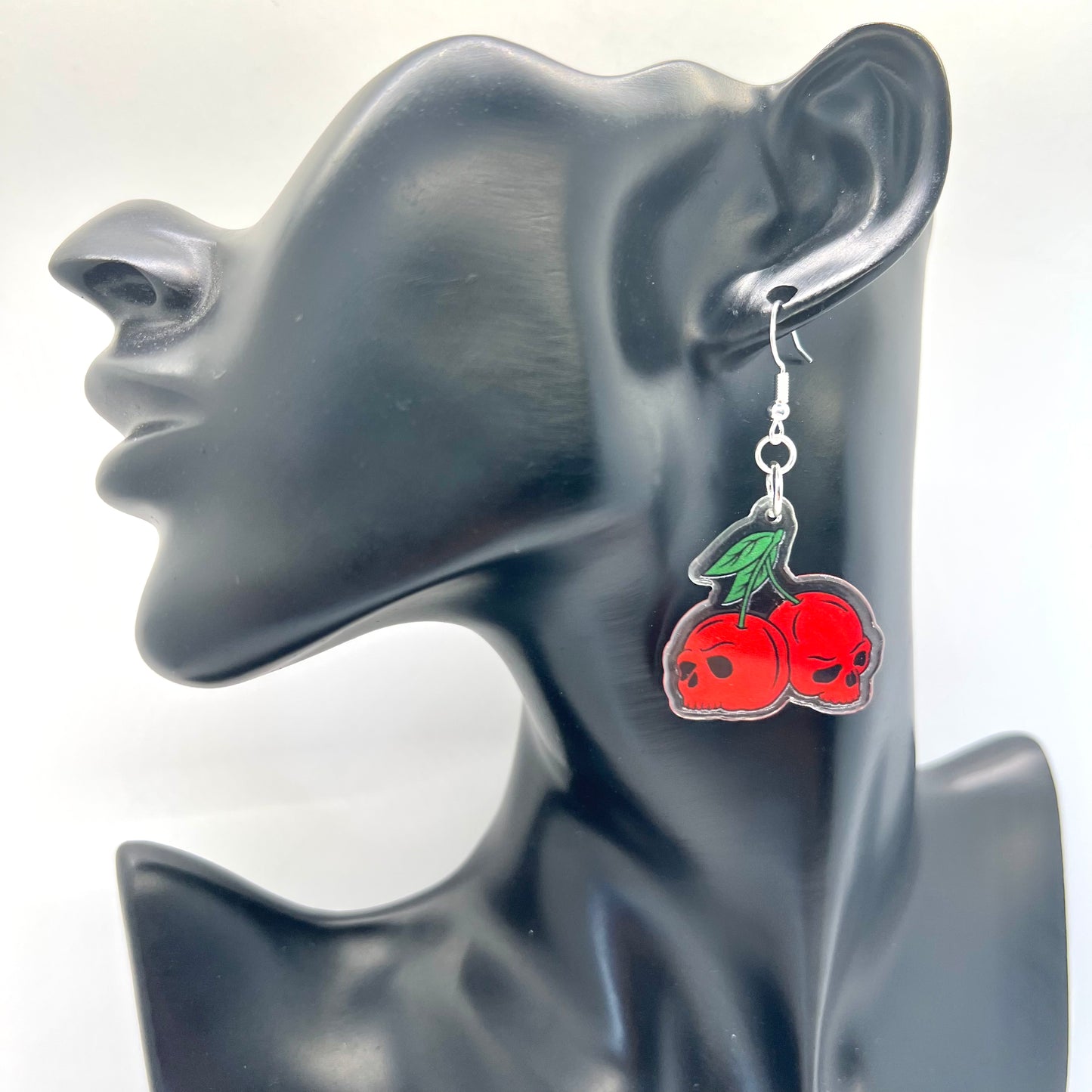 Cherry Skull Earrings