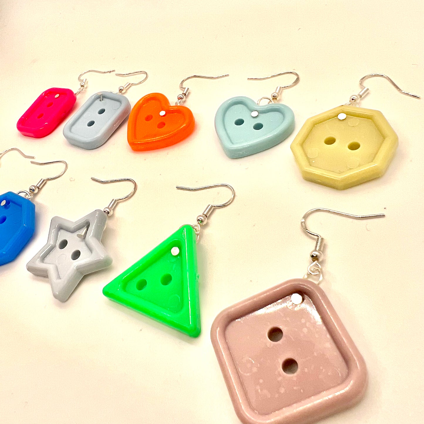 Button Earrings