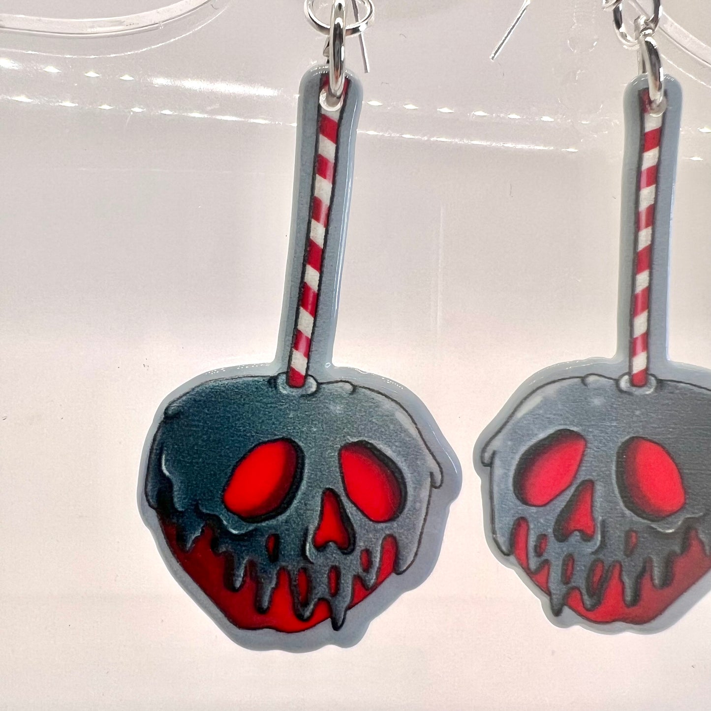 Poison Candy Apple Earrings