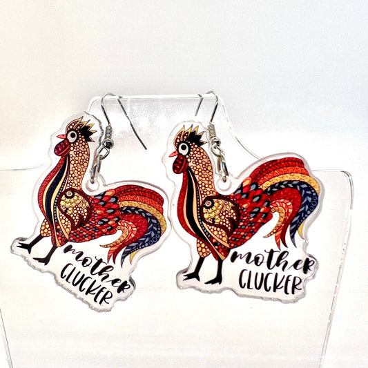 Mother Clucker Earrings