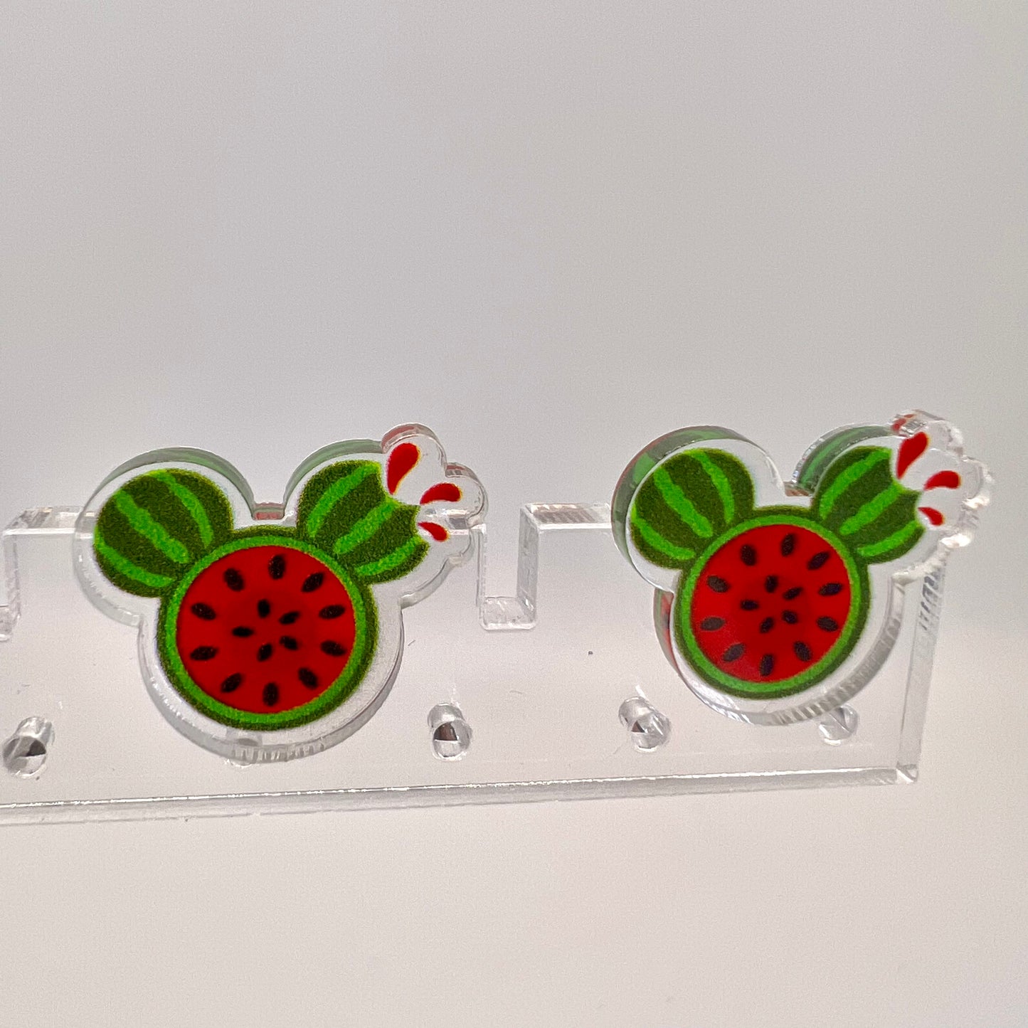 Mini Mickey Watermelon Earrings