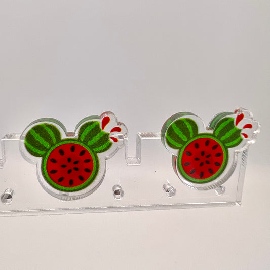Mini Mickey Watermelon Earrings
