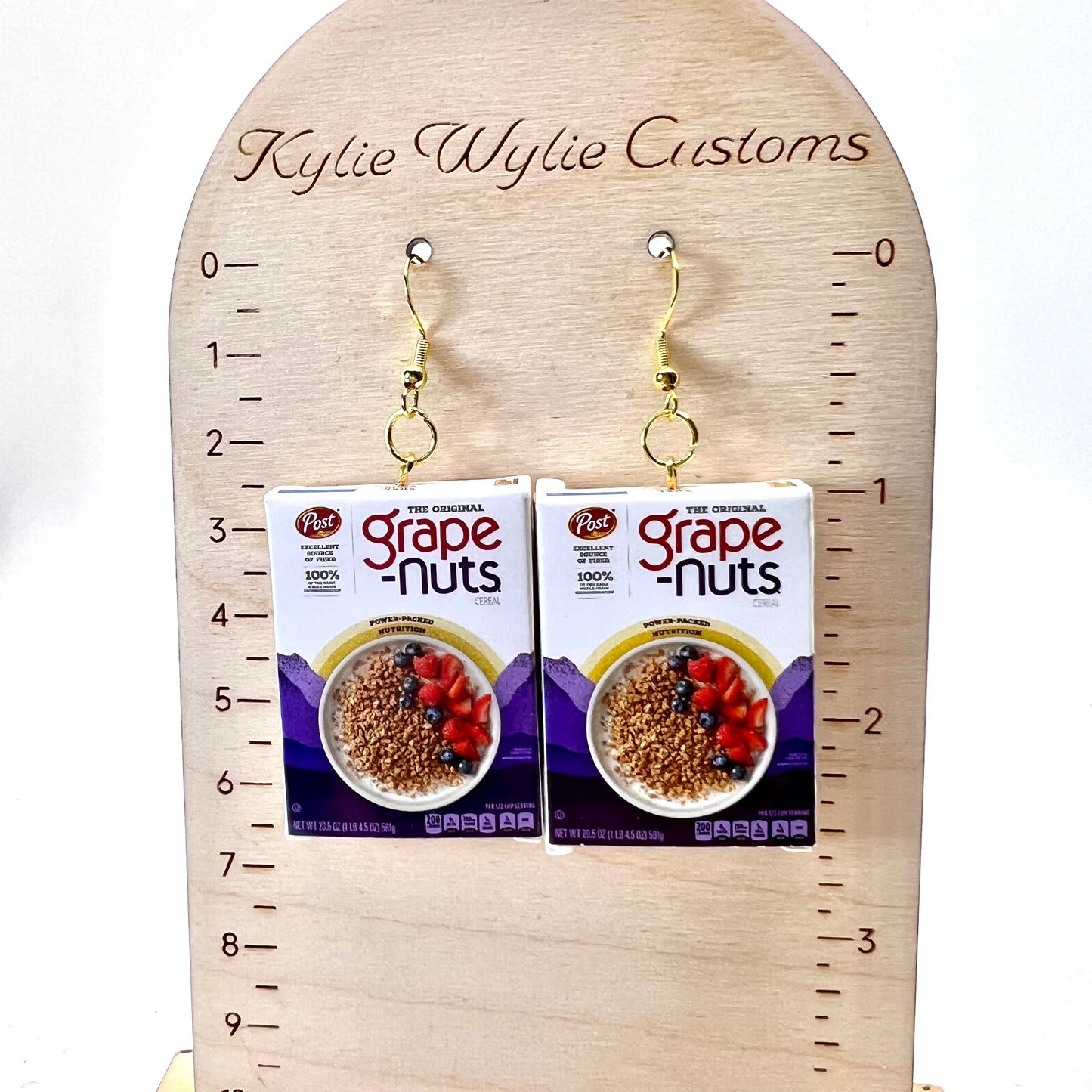Grape Nuts Cereal Earrings