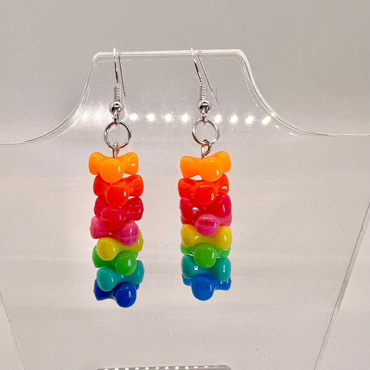 Rainbow Bead Earrings