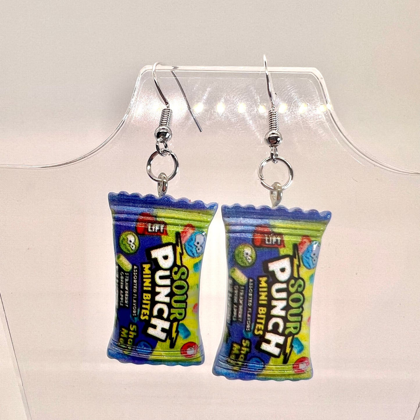 Sour Punch Candy Earrings