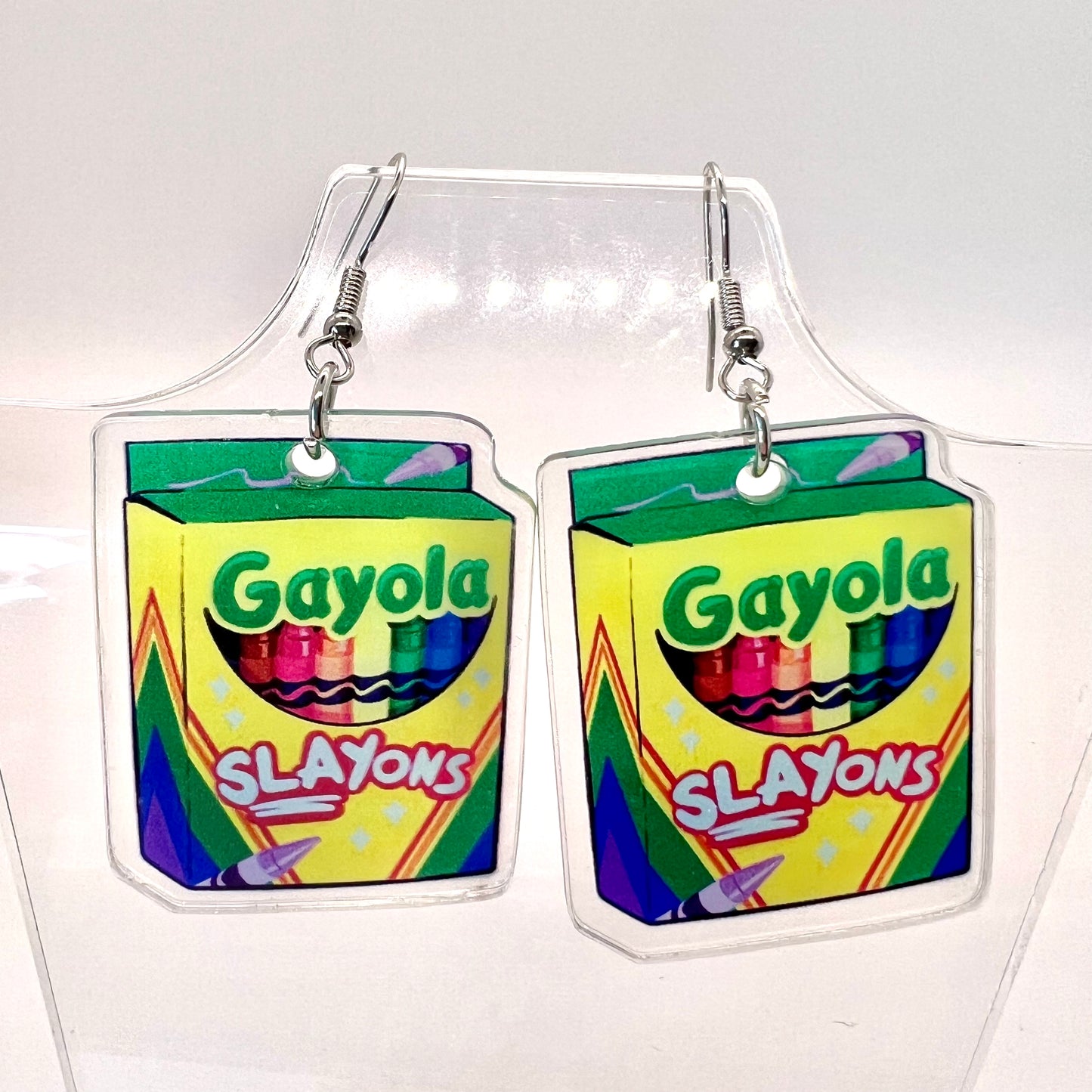 “Slay-Ons” Crayon Earrings