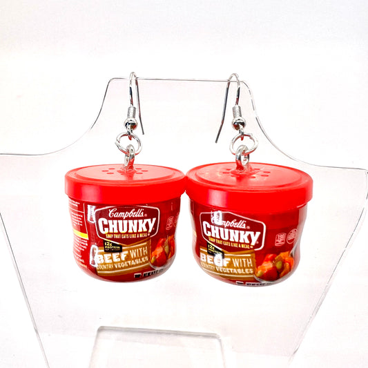Campbells Chunky Soup Earrings