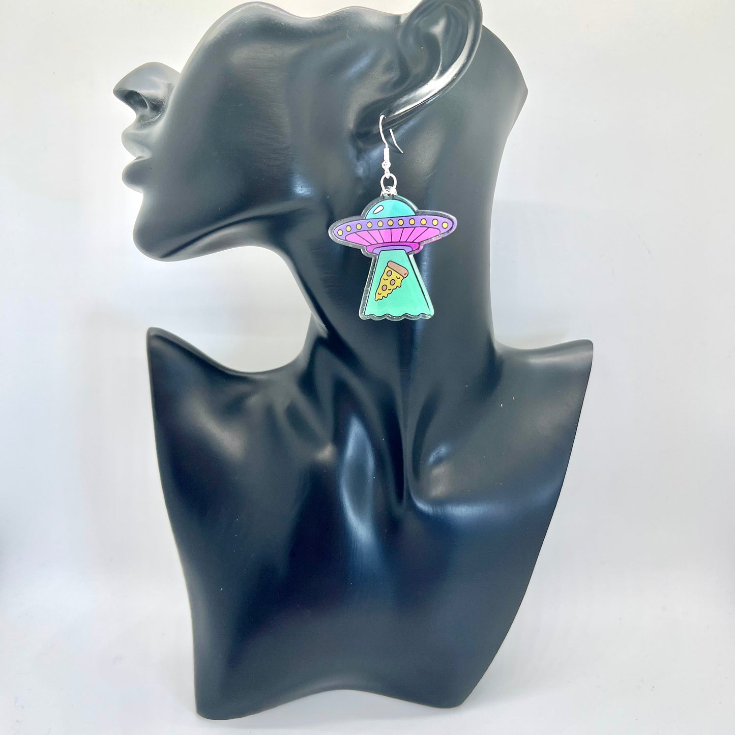 UFO Pizza Slice Earrings