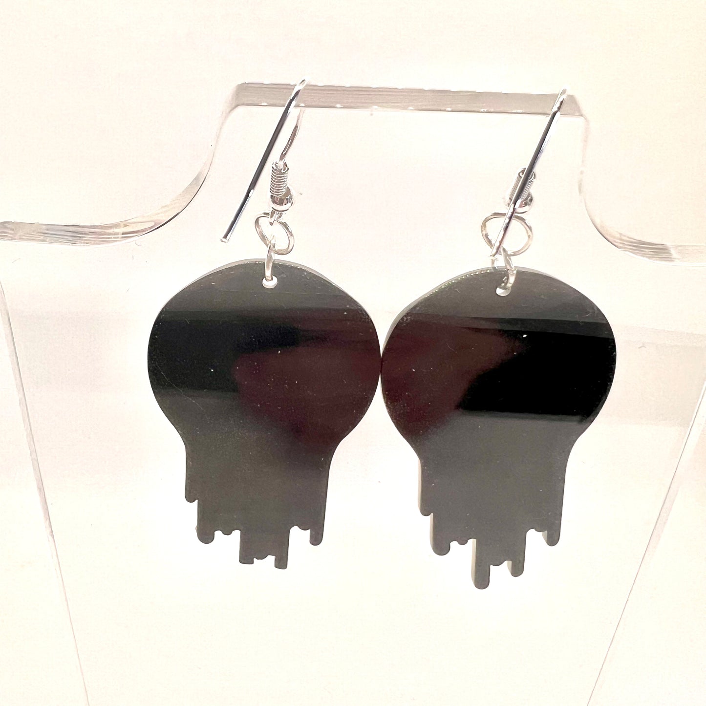 Melted Record Earrings