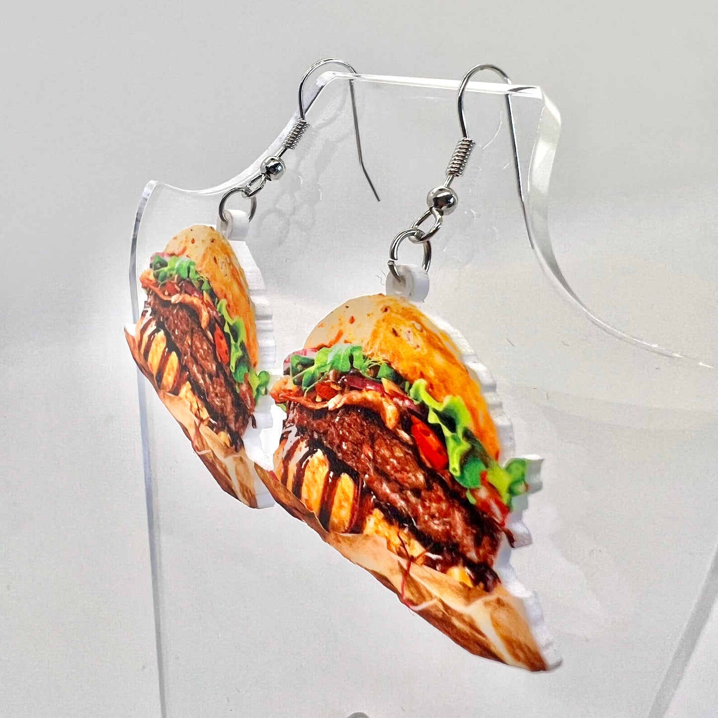 Greasy Burger Earrings