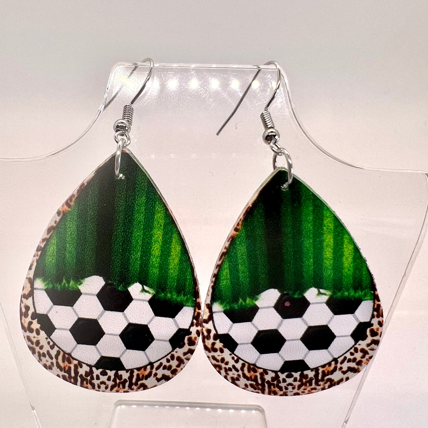 Soccer Field Earrings