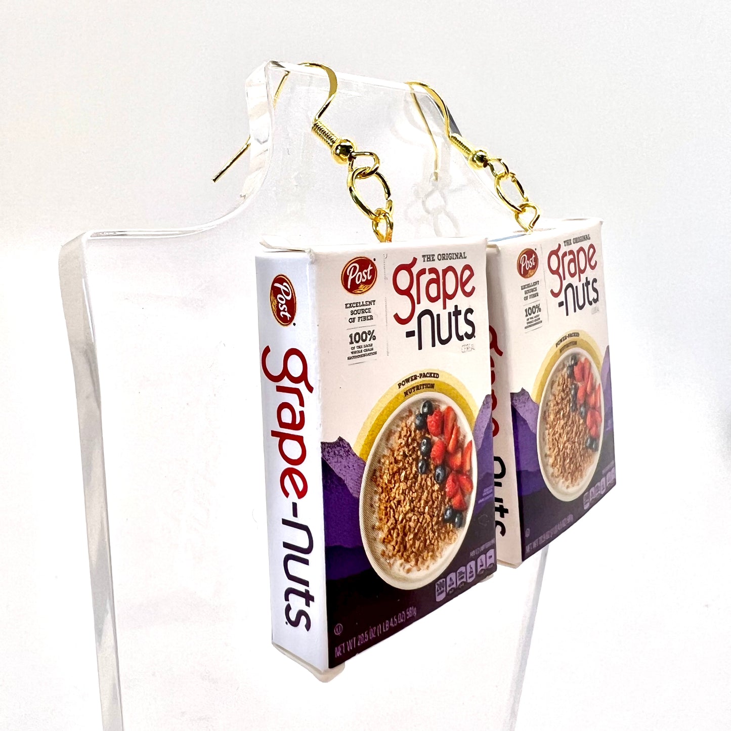 Grape Nuts Cereal Earrings