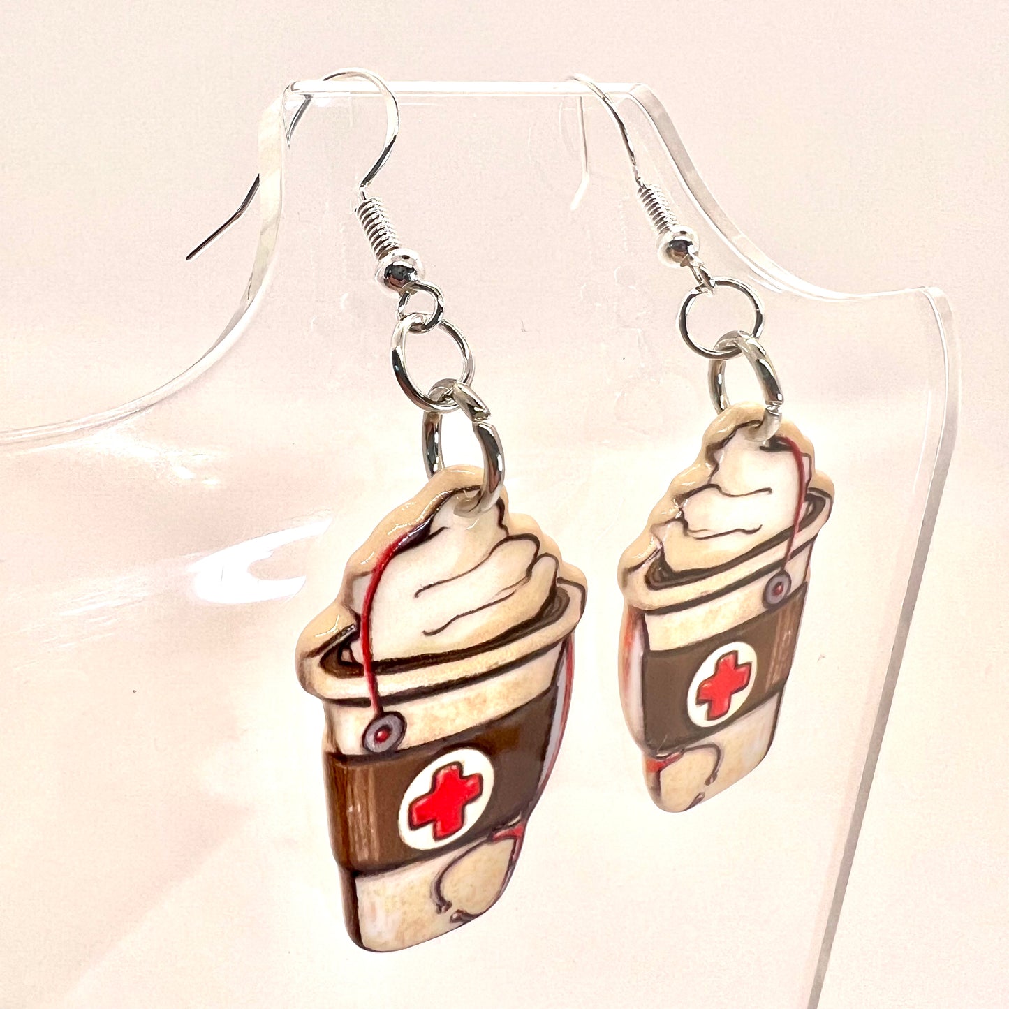 Life Saving Coffee Earrings