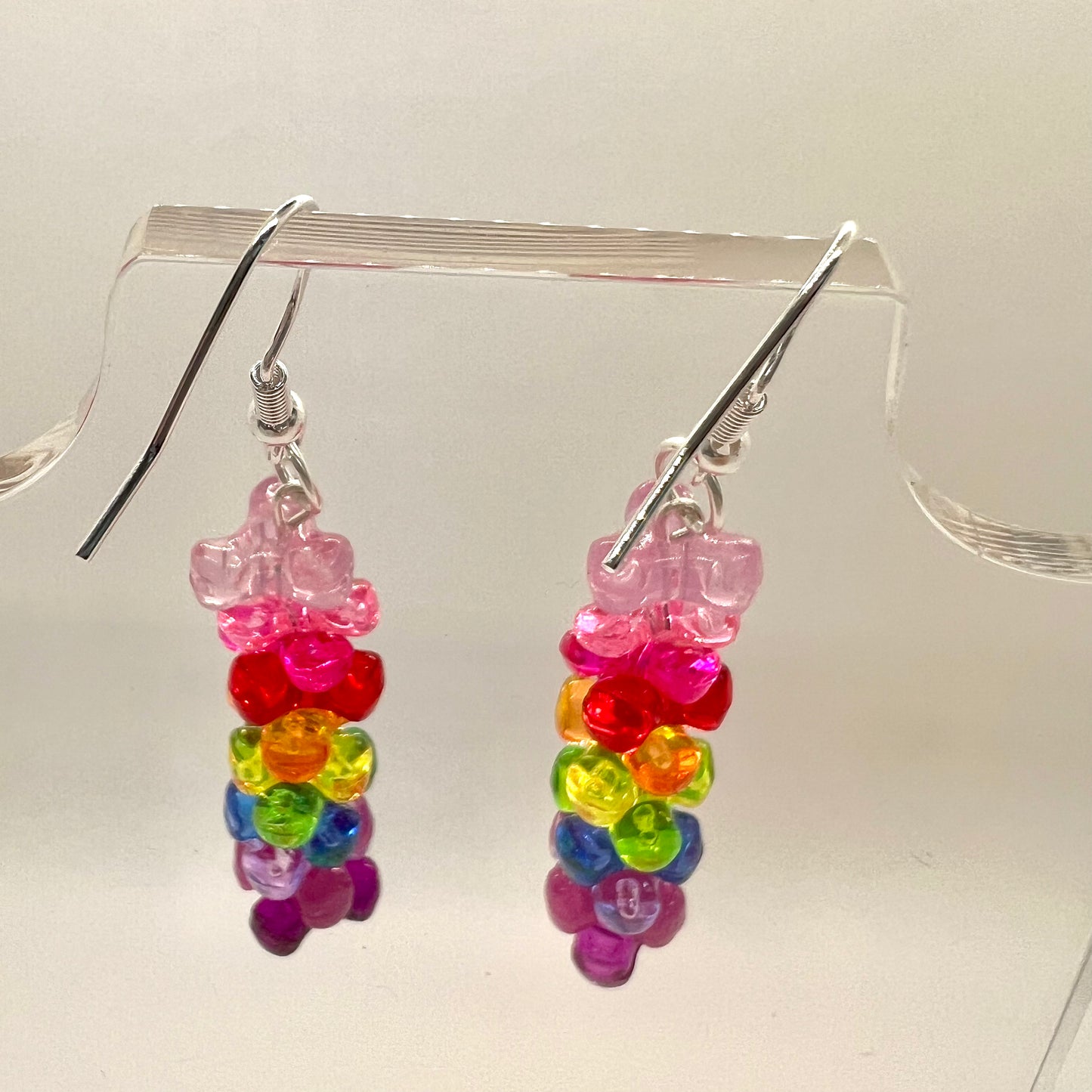 Rainbow Bead Earrings