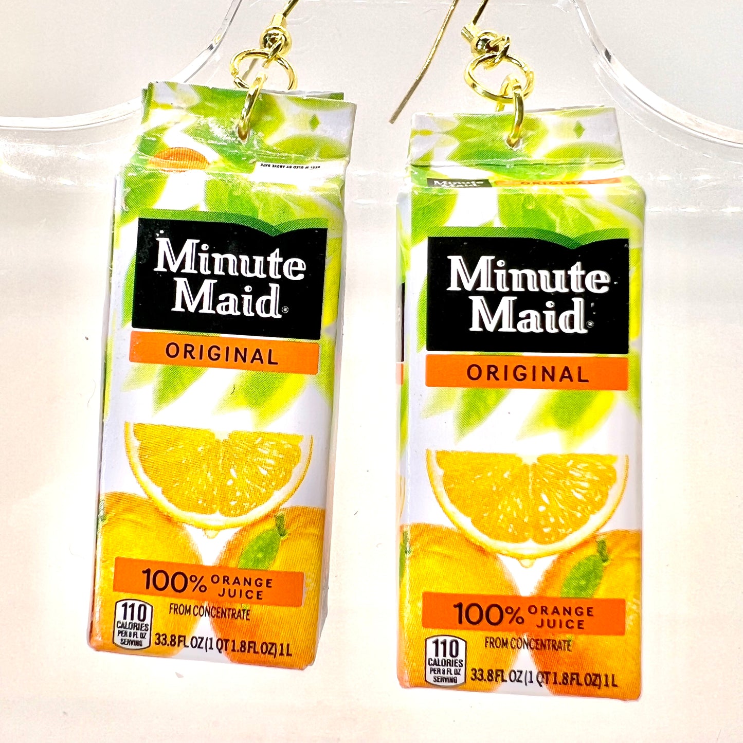Minute Maid Orange Juice Earrings