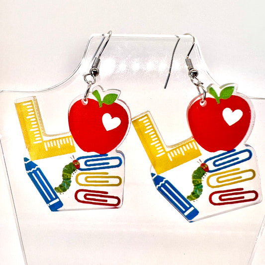 Teacher Love Earrings