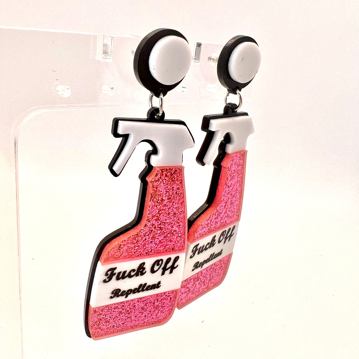 “F* Off” Spray Earrings