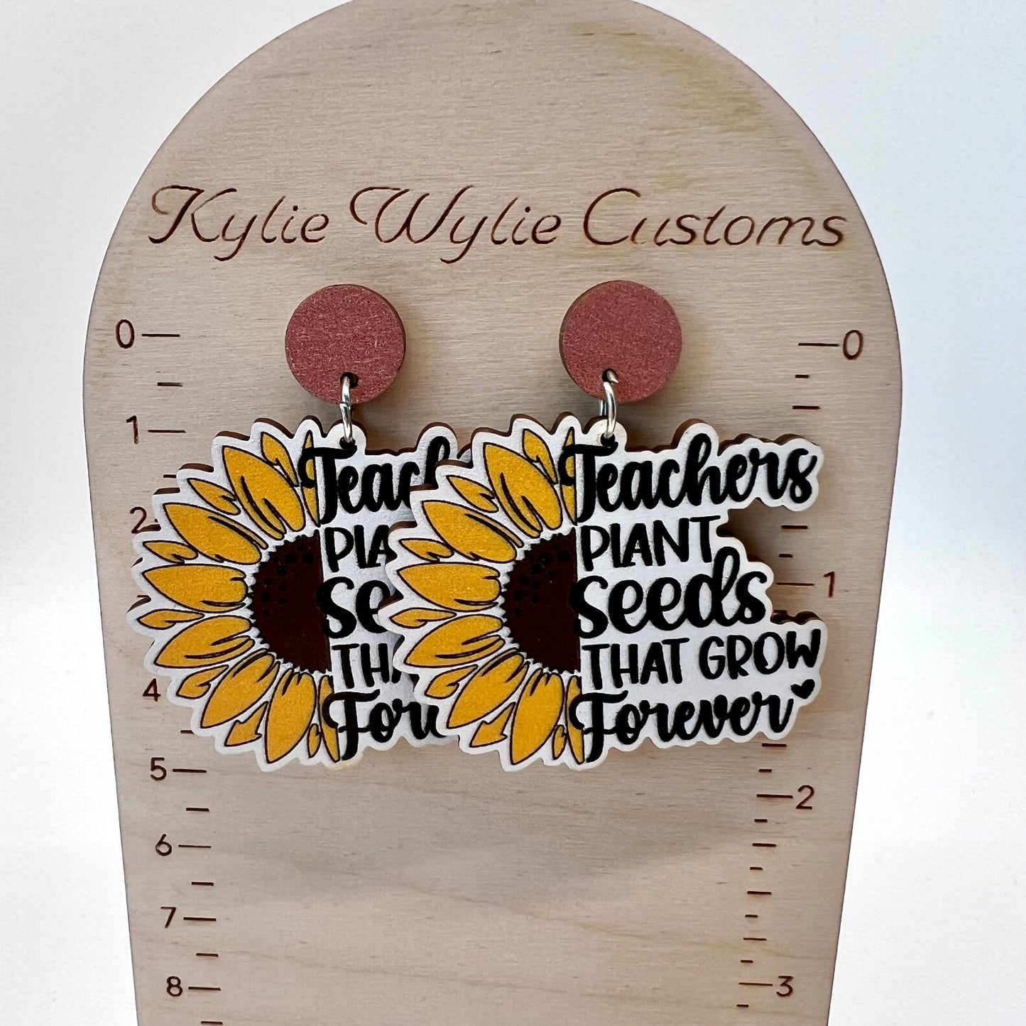 Teacher Flower Earrings