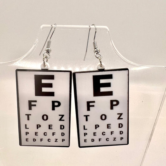 Eye Chart Earrings
