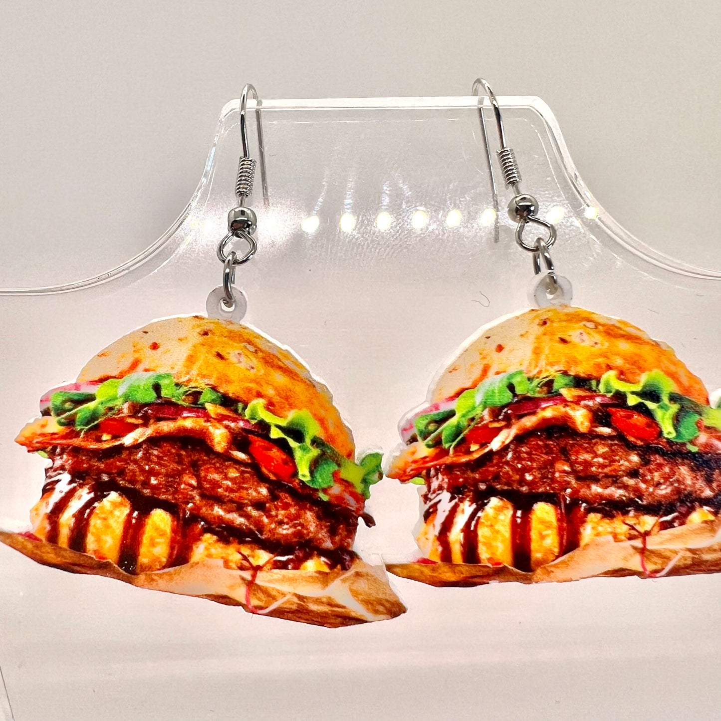 Greasy Burger Earrings