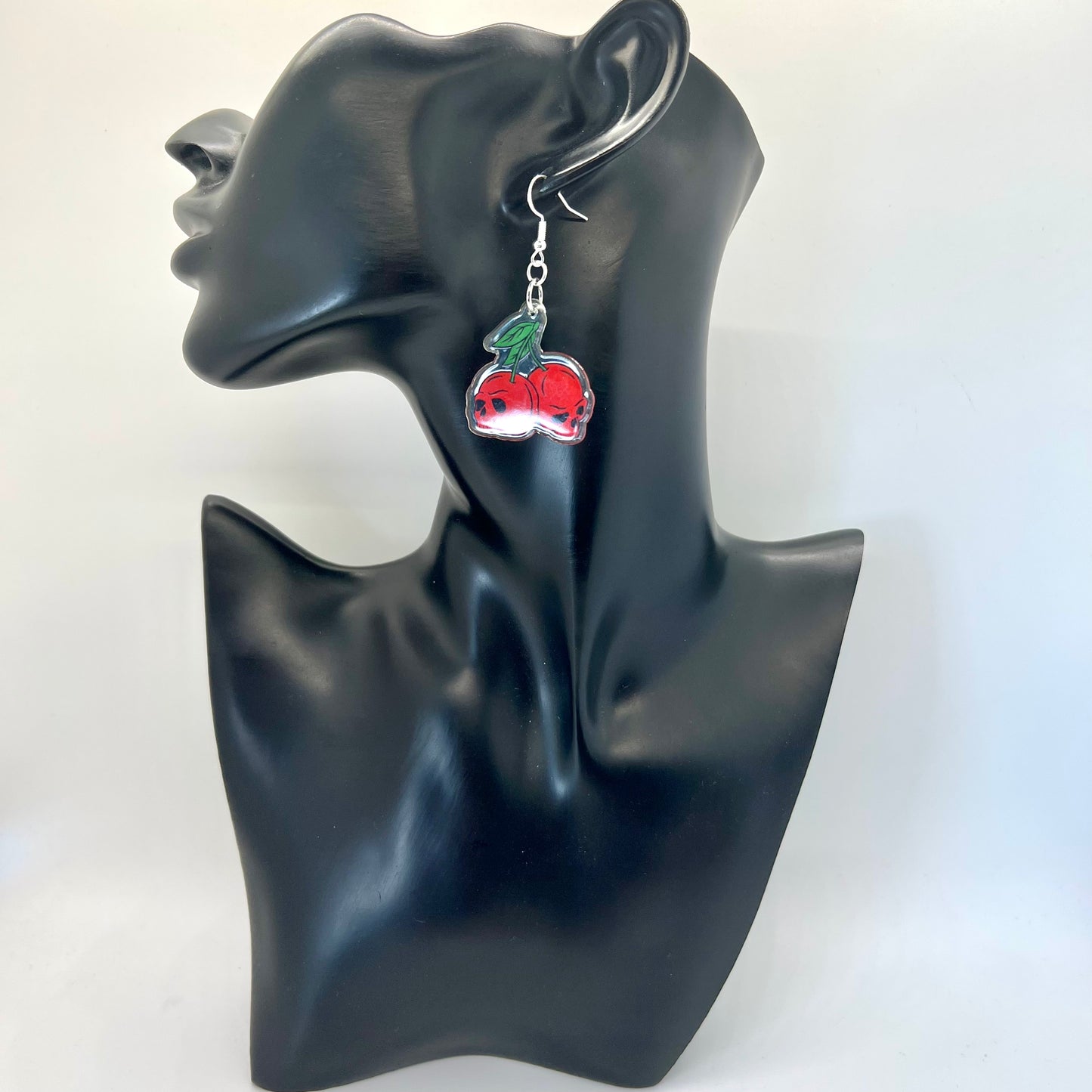 Cherry Skull Earrings