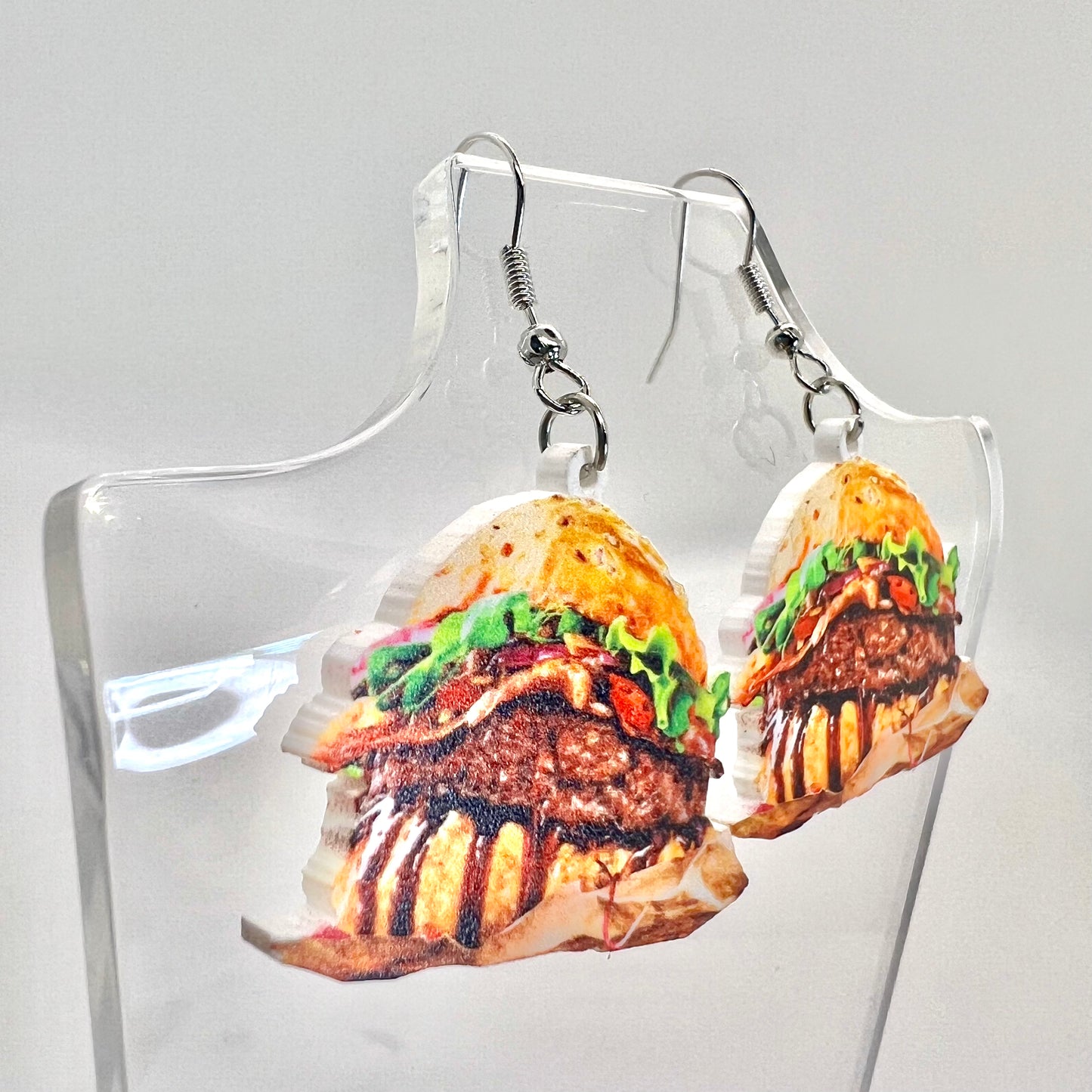 Greasy Burger Earrings