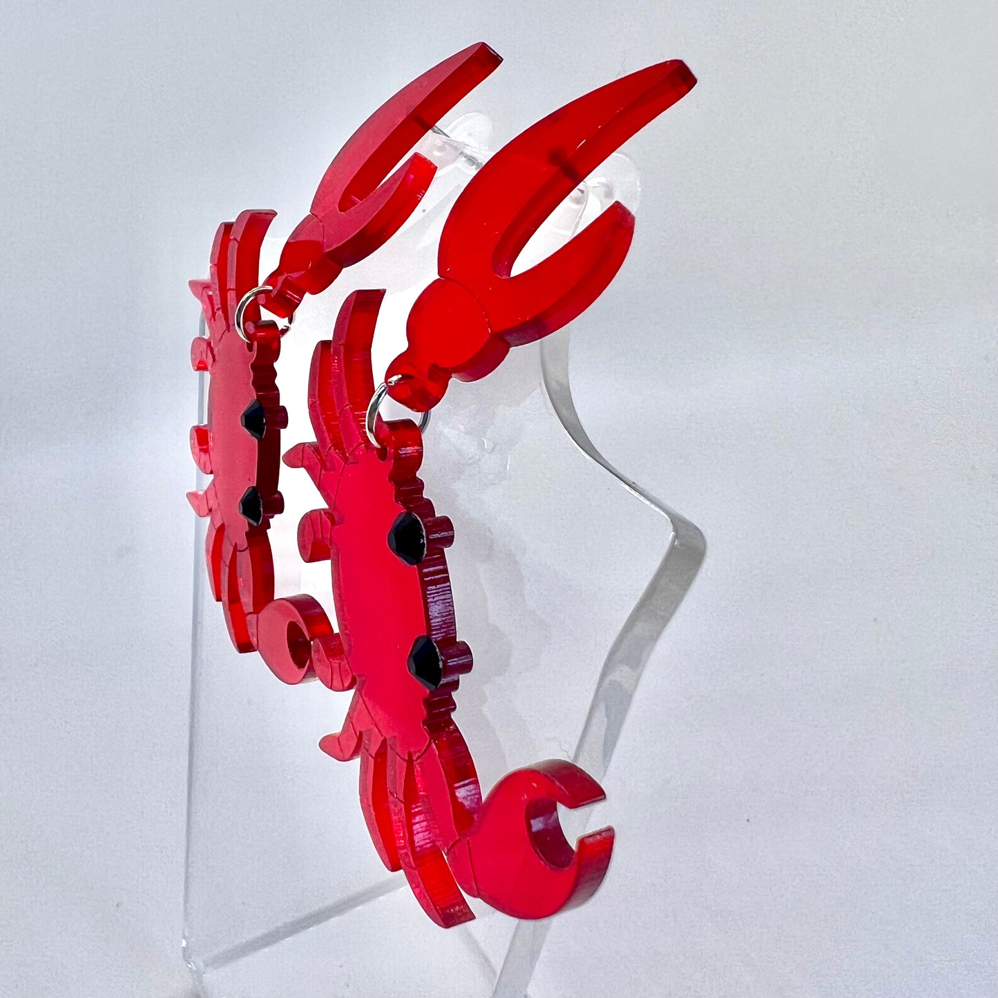 Red Crab Earrings