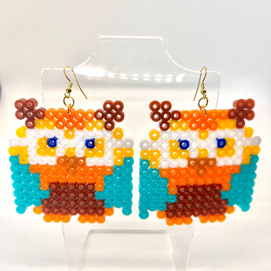 Large Owl Earrings