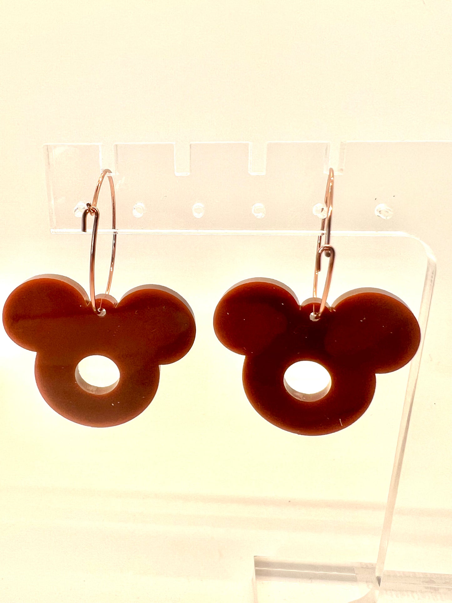 Mickey Blueberry Donut Earrings