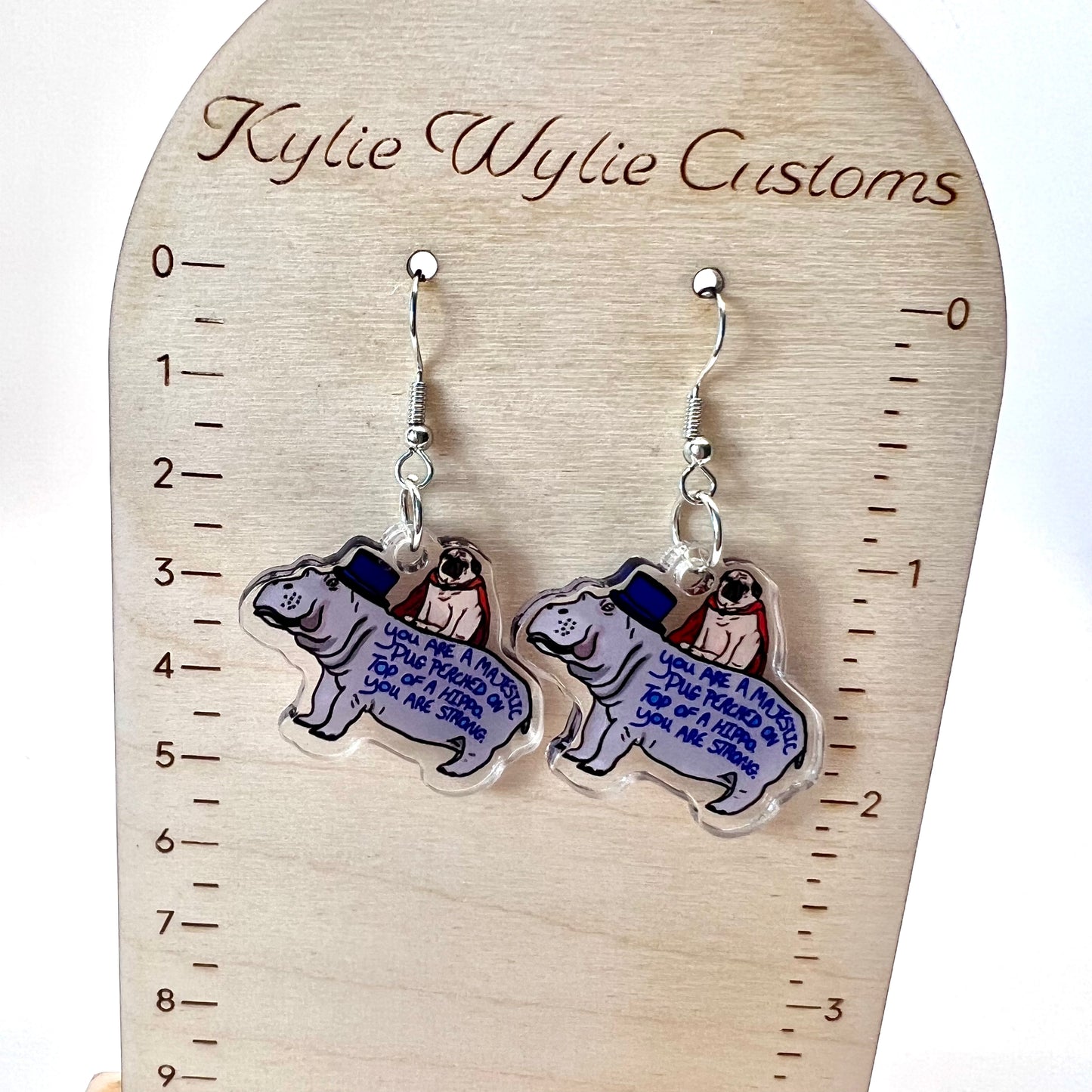 Pug & Hippo Earrings
