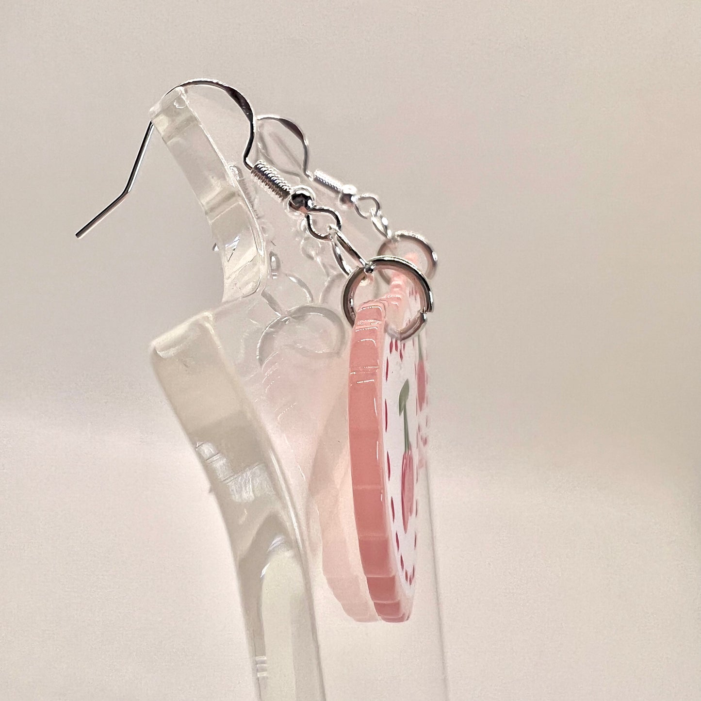 Cherry Heart Earrings
