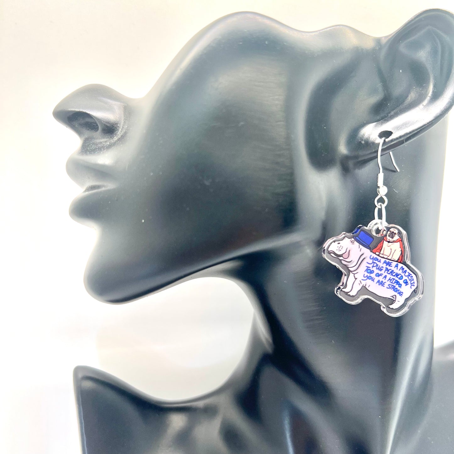 Pug & Hippo Earrings