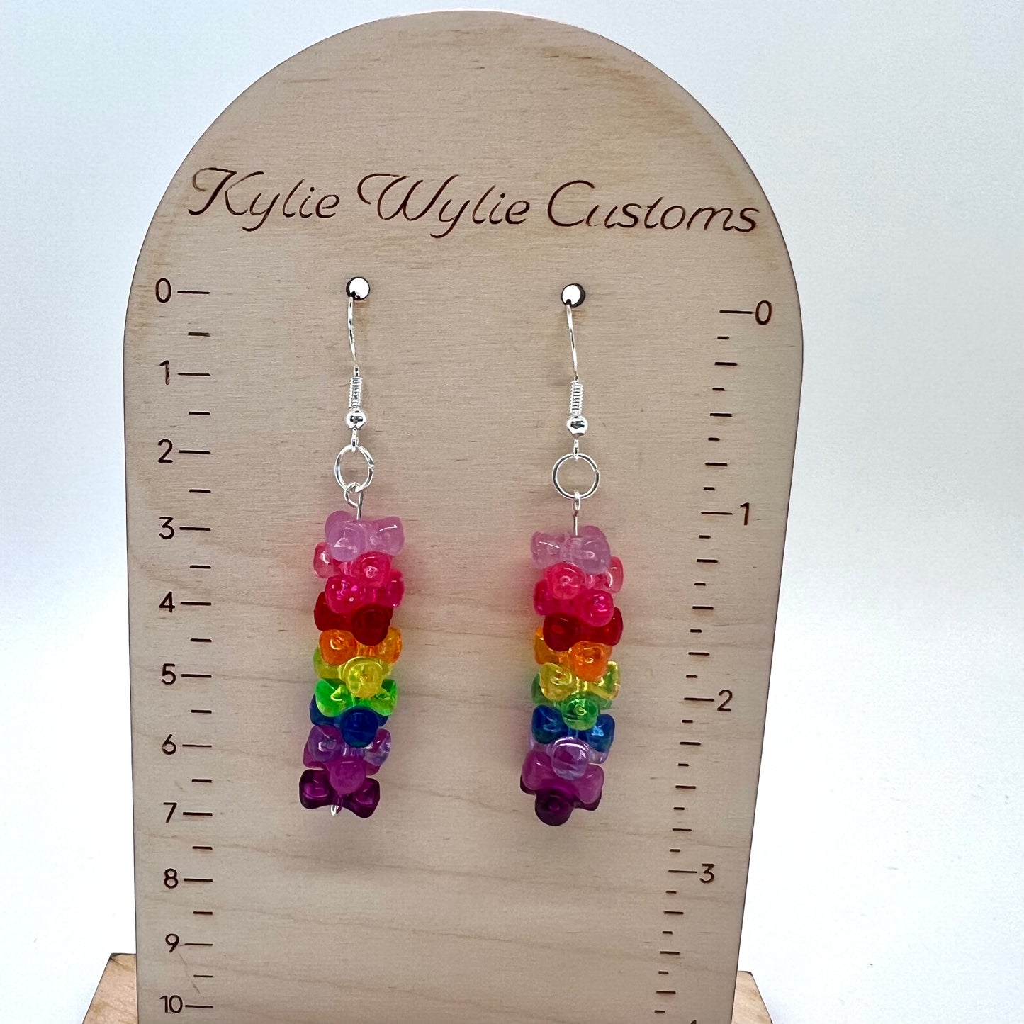 Rainbow Bead Earrings