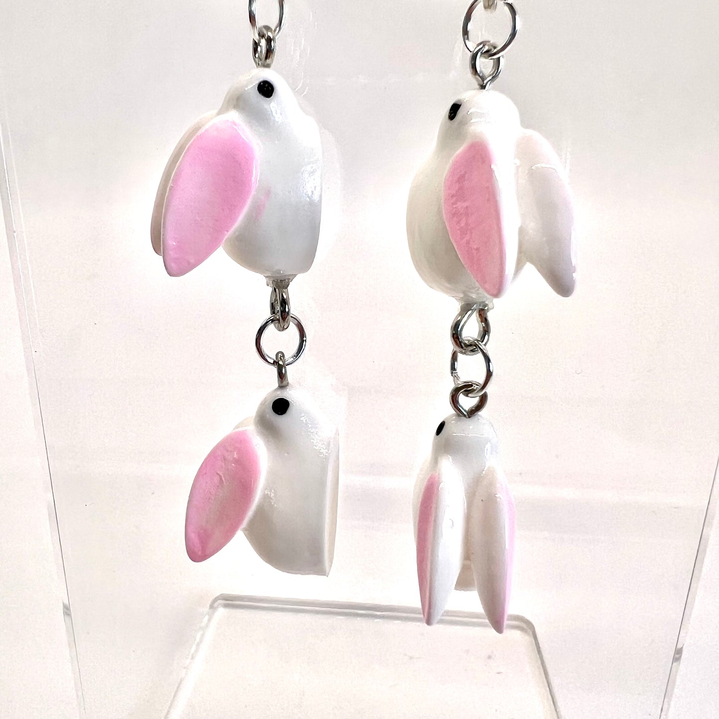 Bunny Family Chain Earrings