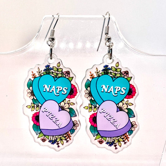 Pizza + Naps Earrings